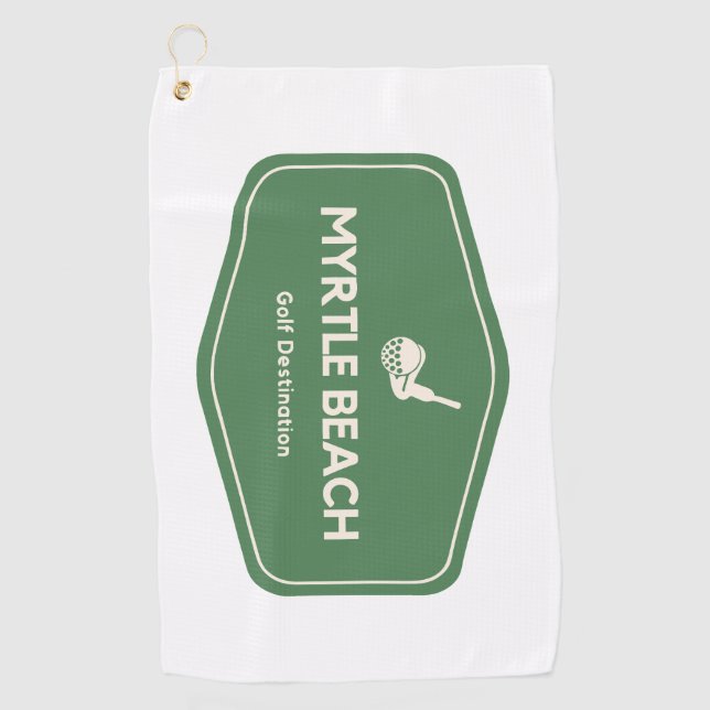 Toalla De Golf Myrtle Beach South Carolina Golf Destination (Anverso)