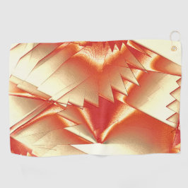 Toalla De Golf Naranja dorado al beige, extremo áspero digitaliza