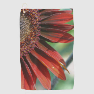 Toalla De Golf Naranja Floral de girasol