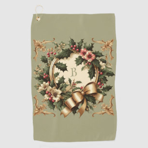 Toalla De Golf Navidad victoriana/clásica/vintage