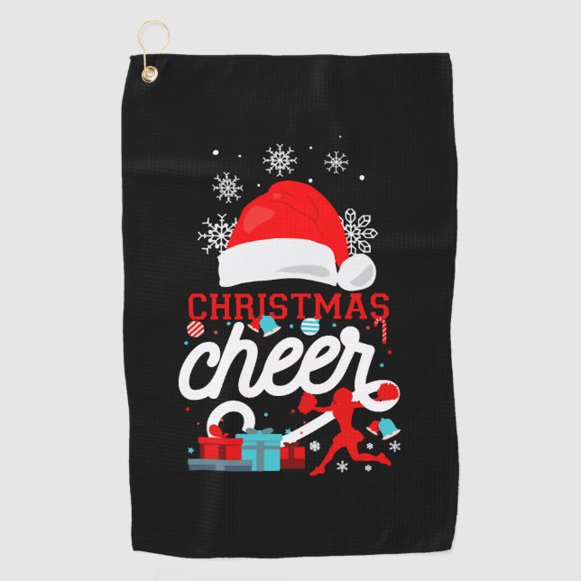 Toalla De Golf Navidades animadores Cheerled Cheer (Anverso)