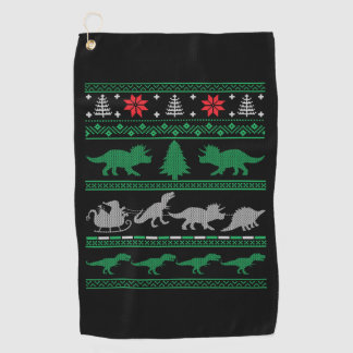Toalla De Golf Navidades Árbol de Dinosaurios Rex T-rex Navidades