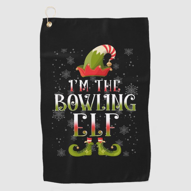 Toalla De Golf Navidades de Bowling Elf (Anverso)