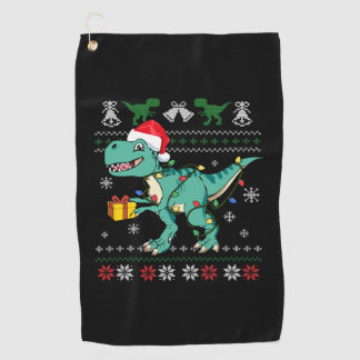 Toalla De Golf Navidades feos sudan dinosaurios niños Pajama T