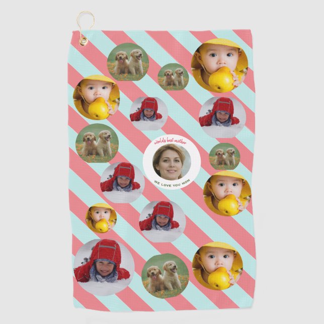 Toalla De Golf Navidades personalizados de vacaciones 🎄 cuatro f (Anverso)