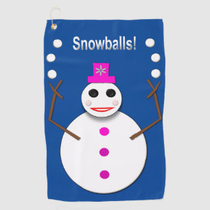Toalla De Golf Navidades Snowlady Juggys Nieves Graciosa