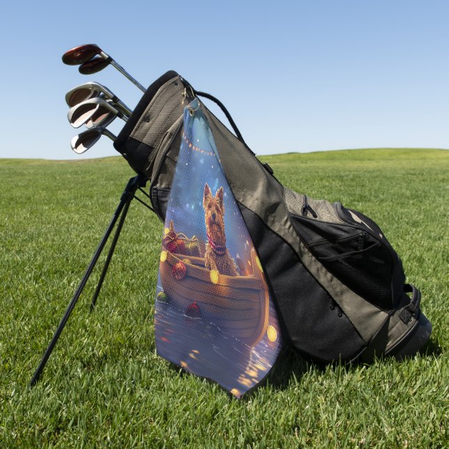 Toalla De Golf Navidades Territoriales Australianos disfrutan de  (Verde)