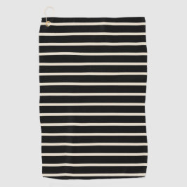 Toalla De Golf Negro/Marfil