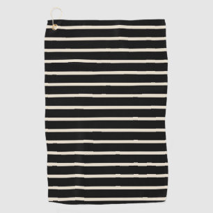 Toalla De Golf Negro/Marfil