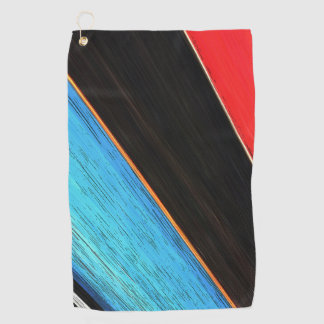 Toalla De Golf Negro Rojo Y Azul 312