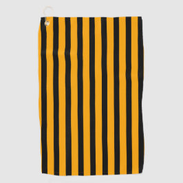 Toalla De Golf Negro vintage y Tangerine Classic Stried