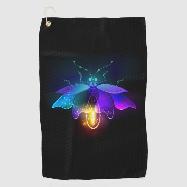 Toalla De Golf Neon Firefly en negro (Anverso)