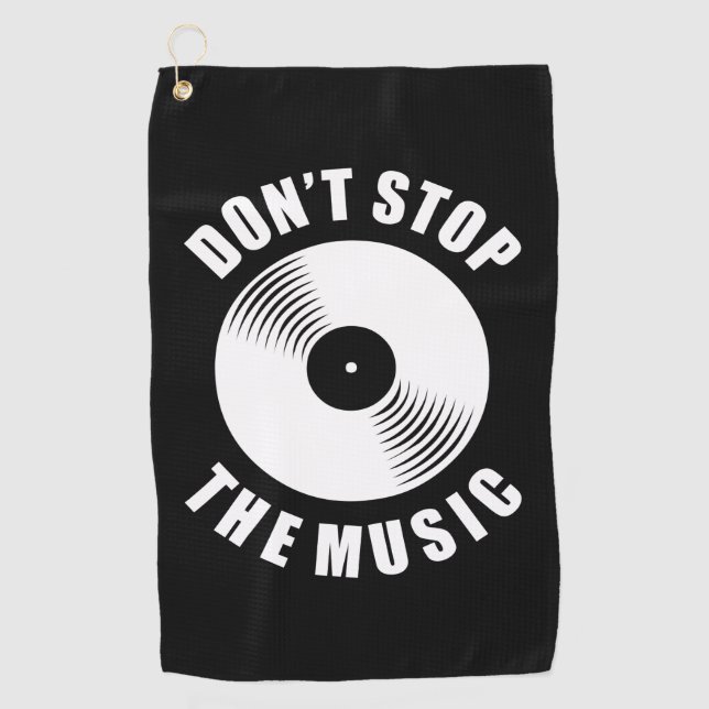 Toalla De Golf No detener la música (Anverso)