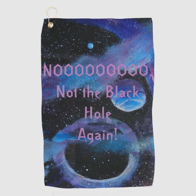 Toalla De Golf No el agujero negro otra vez (Anverso)