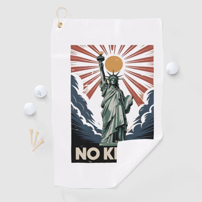 Toalla De Golf No Kings In America Liberity Status USA Democrats  (In situ)