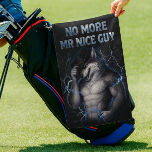 Toalla De Golf No Más Señor Buen Tipo Divertido Meme de Lobo Alfa