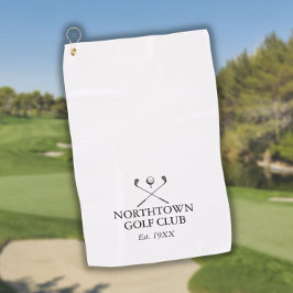 Toalla De Golf Nombre de club de golf clásico personalizado