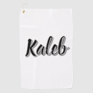 Toalla De Golf Nombre de los hombres de Kaleb,