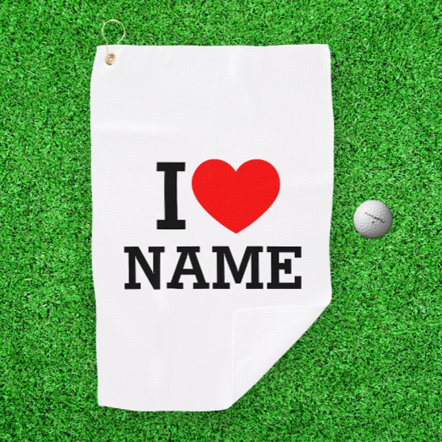 Toalla De Golf Nombre del corazón (Subido por el creador)