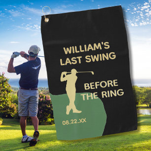 Toalla De Golf Nombre del último swing de golf de despedida de so