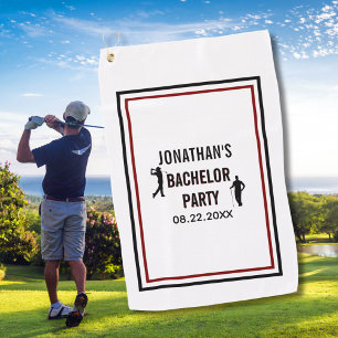 Toalla De Golf Nombre Fecha de Despedida de Soltero
