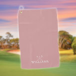 Toalla De Golf Nombre personalizado Clubes de golf polvorientos R<br><div class="desc">Personalice el nombre en la tipografía clásica para crear un regalo de golf único y mantenerlo para cualquier golfista. Diseñado por Thisisnotme©</div>