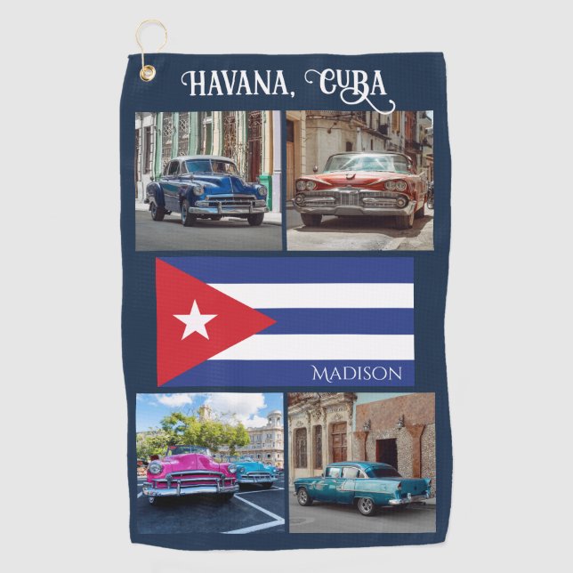 Toalla De Golf Nombre personalizado Cuba (Anverso)