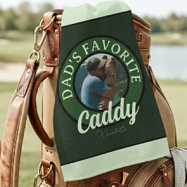 Toalla De Golf Nombre personalizado de Caddy favorito de Golf Dad