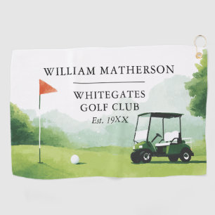 Toalla De Golf Nombre Personalizado del Club de Golf Buggy
