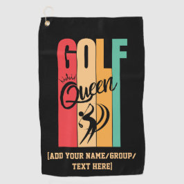 Toalla De Golf Nombre personalizado del GOLF QUEEN de las mujeres