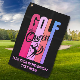 Toalla De Golf Nombre personalizado del GOLF QUEEN de las mujeres