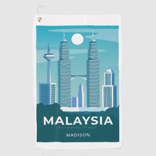 Toalla De Golf Nombre personalizado MALAYSIA