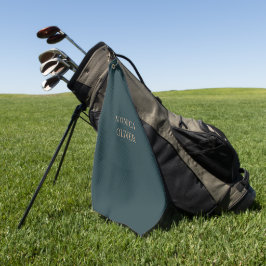Toalla De Golf Nombre personalizado moderno profesional minimalis