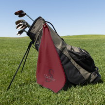 Nombre Personalizado Monograma Burgundy Negro