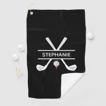 Nombre Personalizado Negro Blanco Rosa