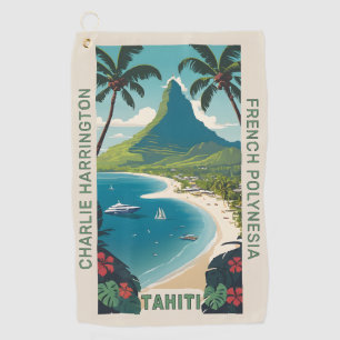 Toalla De Golf Nombre personalizado Tahití