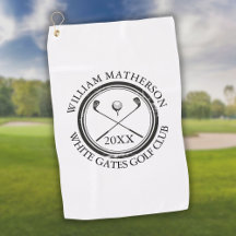 Nombre y fecha del club de golf personalizado