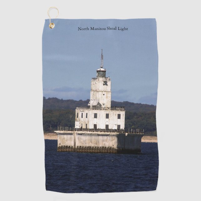 Toalla de golf North Manitou Shoal Light (Anverso)