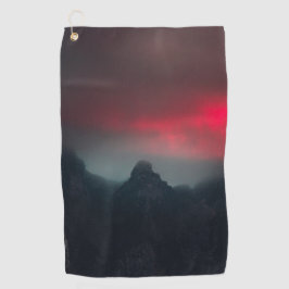 Toalla De Golf Nubes, niebla y montañas ardiendo