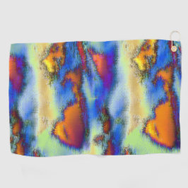 Toalla De Golf Nubes rotas en naranja, textura con llovizna o des