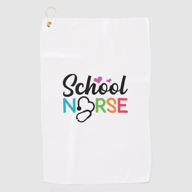Toalla De Golf Nurse Gift School Nurse (Anverso)