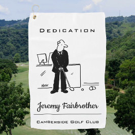 Toalla De Golf Office Golfer - Funny Golf Personalizado