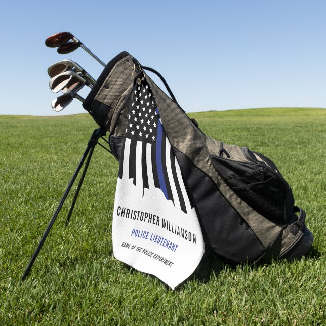 Toalla De Golf Oficial de policía personalizado policía de la Lín (Verde)