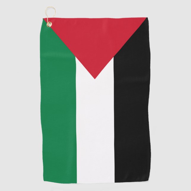 Toalla De Golf oficialmente bandera del Estado de Palestina (Anverso)