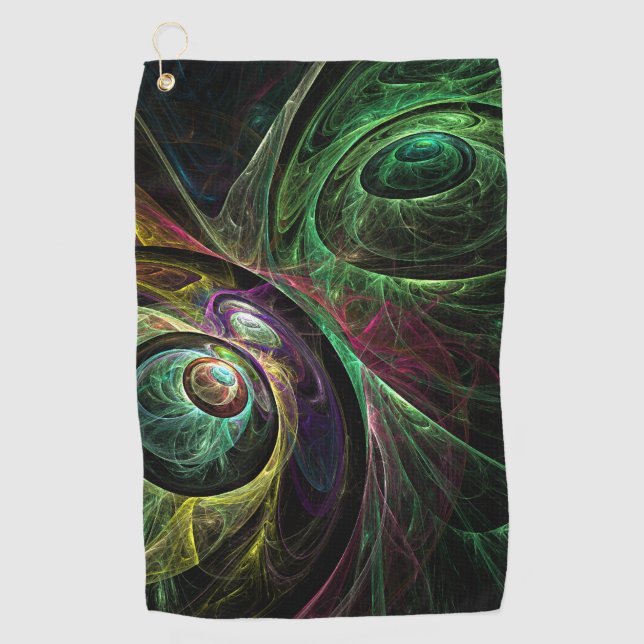 Toalla De Golf Ojo a ojo Resumen arte (Anverso)