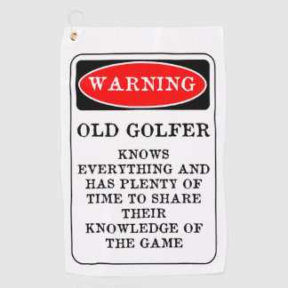 Toalla de golf Old Golfer