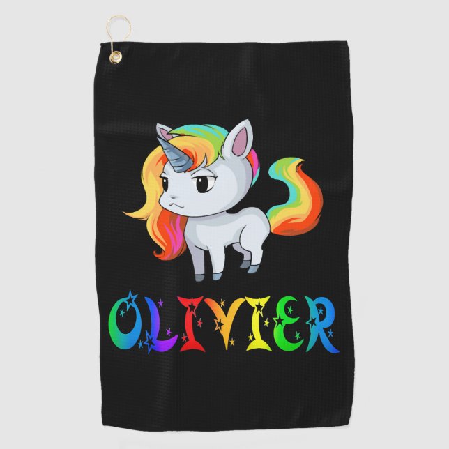 Toalla De Golf Olivier Unicornio (Anverso)