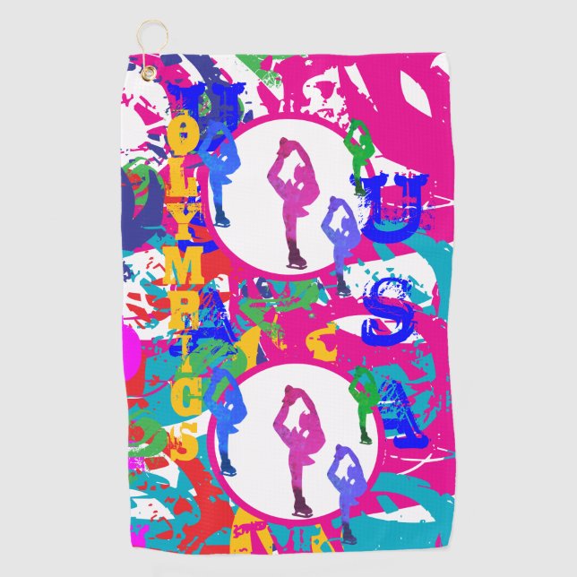 TOALLA DE GOLF OLYMPIC SKATING  (Anverso)