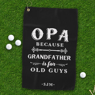 Toalla De Golf Opa El abuelo es para los viejos