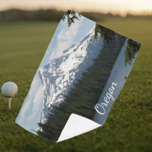 Toalla De Golf Oregón escénico y hood de monte